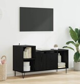 VidaXL TV-kast Zwart Eiken 100 x 35 x 55 cm Bewerkt hout