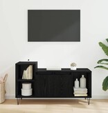 VidaXL TV-kast Zwart Eiken 100 x 35 x 55 cm Bewerkt hout