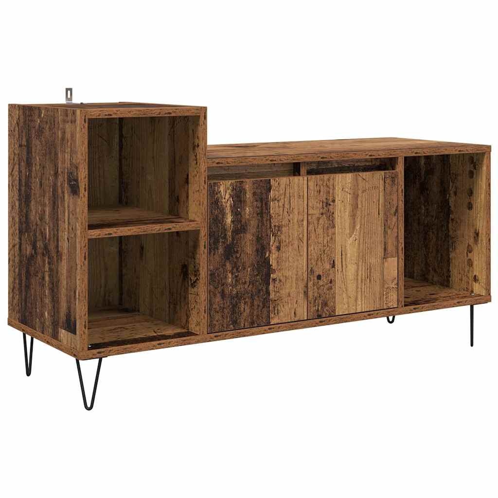 VidaXL TV-kast Oud Hout 100 x 35 x 55 cm Bewerkt hout