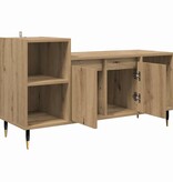 VidaXL TV-kast Artisan Eiken 100 x 35 x 55 cm Bewerkt hout