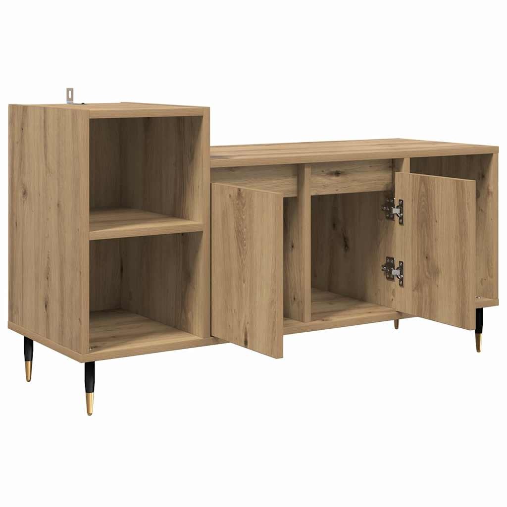 VidaXL TV-kast Artisan Eiken 100 x 35 x 55 cm Bewerkt hout