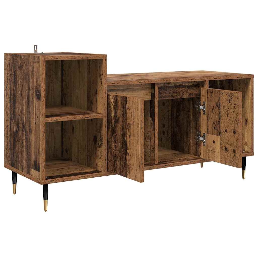 VidaXL TV-kast Oud Hout 100 x 35 x 55 cm Bewerkt hout
