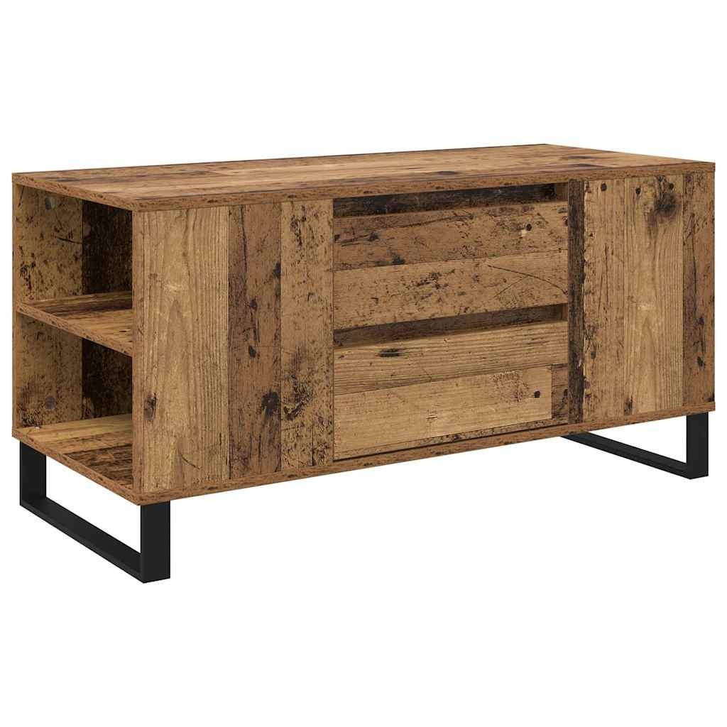 VidaXL Salontafel Oud Hout 102 x 44,5 x 50 cm Bewerkt hout