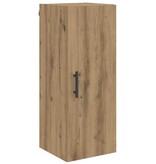 VidaXL Wandkast Artisan Eiken 34,5 x 34 x 90 cm Bewerkt hout