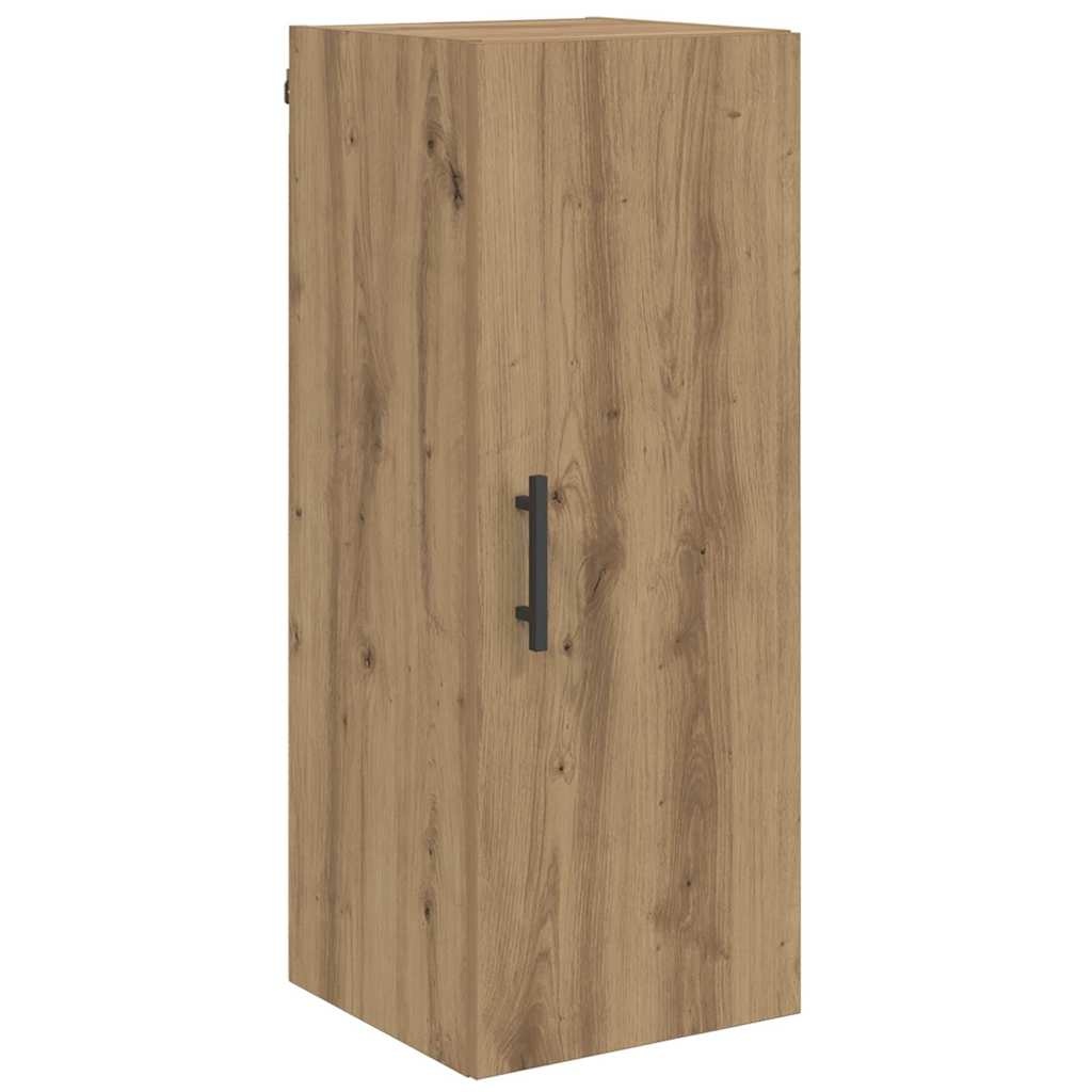 VidaXL Wandkast Artisan Eiken 34,5 x 34 x 90 cm Bewerkt hout