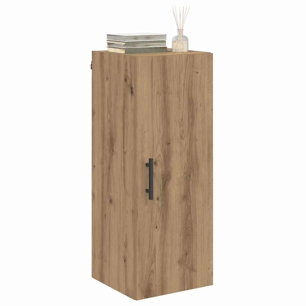 VidaXL Wandkast Artisan Eiken 34,5 x 34 x 90 cm Bewerkt hout