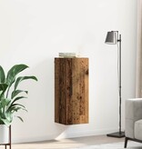 VidaXL Wandkast Oud Hout 34,5 x 34 x 90 cm Bewerkt hout