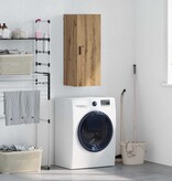 VidaXL Wandkast Artisan Eiken 34,5 x 34 x 90 cm Bewerkt hout