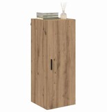 VidaXL Wandkast Artisan Eiken 34,5 x 34 x 90 cm Bewerkt hout