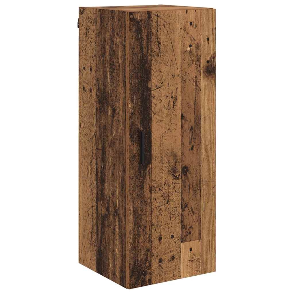VidaXL Wandkast Oud Hout 34,5 x 34 x 90 cm Bewerkt hout