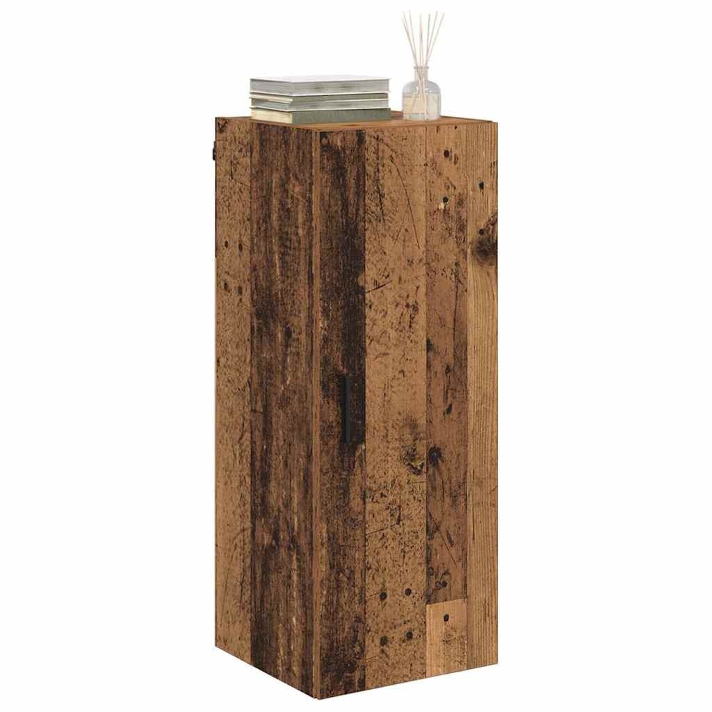 VidaXL Wandkast Oud Hout 34,5 x 34 x 90 cm Bewerkt hout