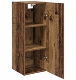 VidaXL Wandkast Oud Hout 34,5 x 34 x 90 cm Bewerkt hout