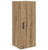 VidaXL Wandkast Artisan Eiken 34,5 x 34 x 90 cm Bewerkt hout