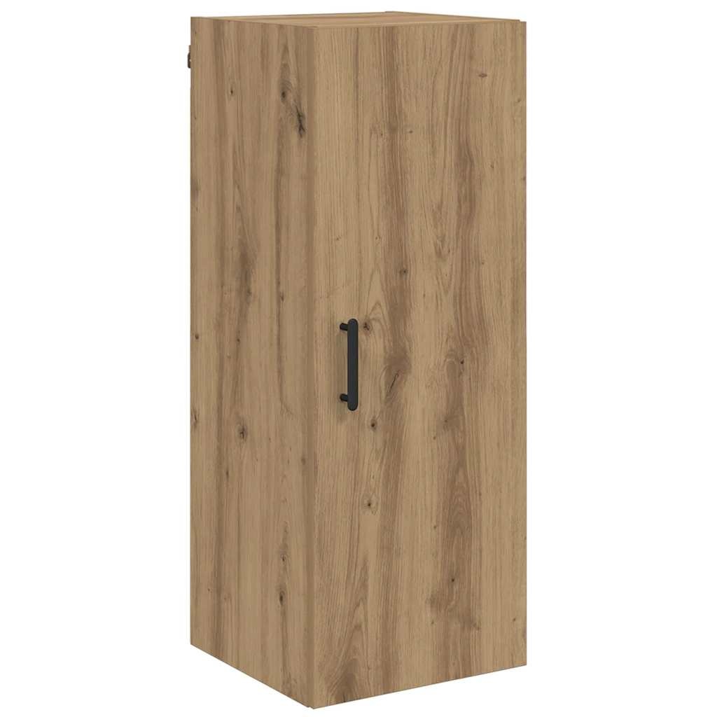 VidaXL Wandkast Artisan Eiken 34,5 x 34 x 90 cm Bewerkt hout
