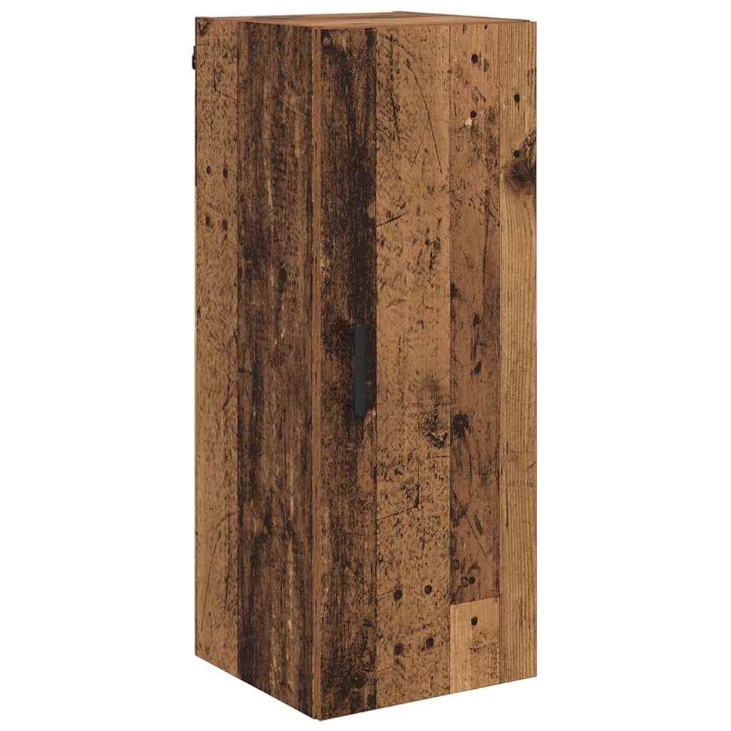 VidaXL Wandkast Oud Hout 34,5 x 34 x 90 cm Bewerkt hout
