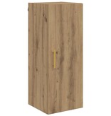 VidaXL Wandkast Artisan Eiken 34,5 x 34 x 90 cm Bewerkt hout