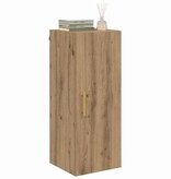 VidaXL Wandkast Artisan Eiken 34,5 x 34 x 90 cm Bewerkt hout