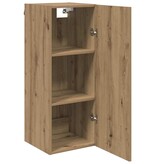 VidaXL Wandkast Artisan Eiken 34,5 x 34 x 90 cm Bewerkt hout