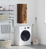 VidaXL Wandkast Oud Hout 34,5 x 34 x 90 cm Bewerkt hout