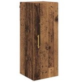 VidaXL Wandkast Oud Hout 34,5 x 34 x 90 cm Bewerkt hout