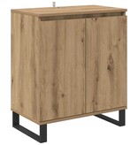 VidaXL Dressoir Artisan Eiken 60 x 35 x 70 cm Bewerkt hout