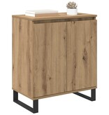 VidaXL Dressoir Artisan Eiken 60 x 35 x 70 cm Bewerkt hout