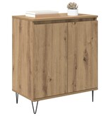 VidaXL Dressoir Artisan Eiken 60 x 35 x 70 cm Bewerkt hout