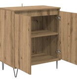 VidaXL Dressoir Artisan Eiken 60 x 35 x 70 cm Bewerkt hout