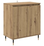 VidaXL Dressoir Artisan Eiken 60 x 35 x 70 cm Bewerkt hout