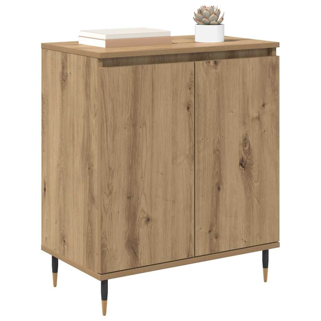 VidaXL Dressoir Artisan Eiken 60 x 35 x 70 cm Bewerkt hout