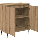 VidaXL Dressoir Artisan Eiken 60 x 35 x 70 cm Bewerkt hout
