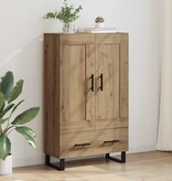 VidaXL Highboard Artisan Eiken 69,5 x 31 x 115 cm Bewerkt hout