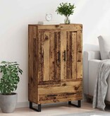 VidaXL Highboard met lade Oud Hout 69,5 x 31 x 115 cm Bewerkt hout