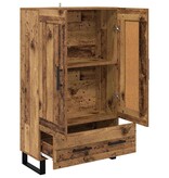 VidaXL Highboard met lade Oud Hout 69,5 x 31 x 115 cm Bewerkt hout