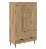 VidaXL Highboard Artisan Eiken 69,5 x 31 x 115 cm Bewerkt hout