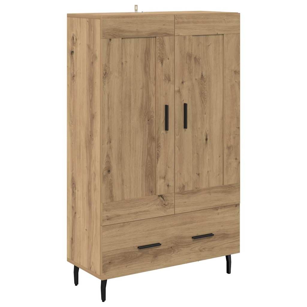 VidaXL Highboard Artisan Eiken 69,5 x 31 x 115 cm Bewerkt hout