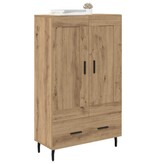 VidaXL Highboard Artisan Eiken 69,5 x 31 x 115 cm Bewerkt hout