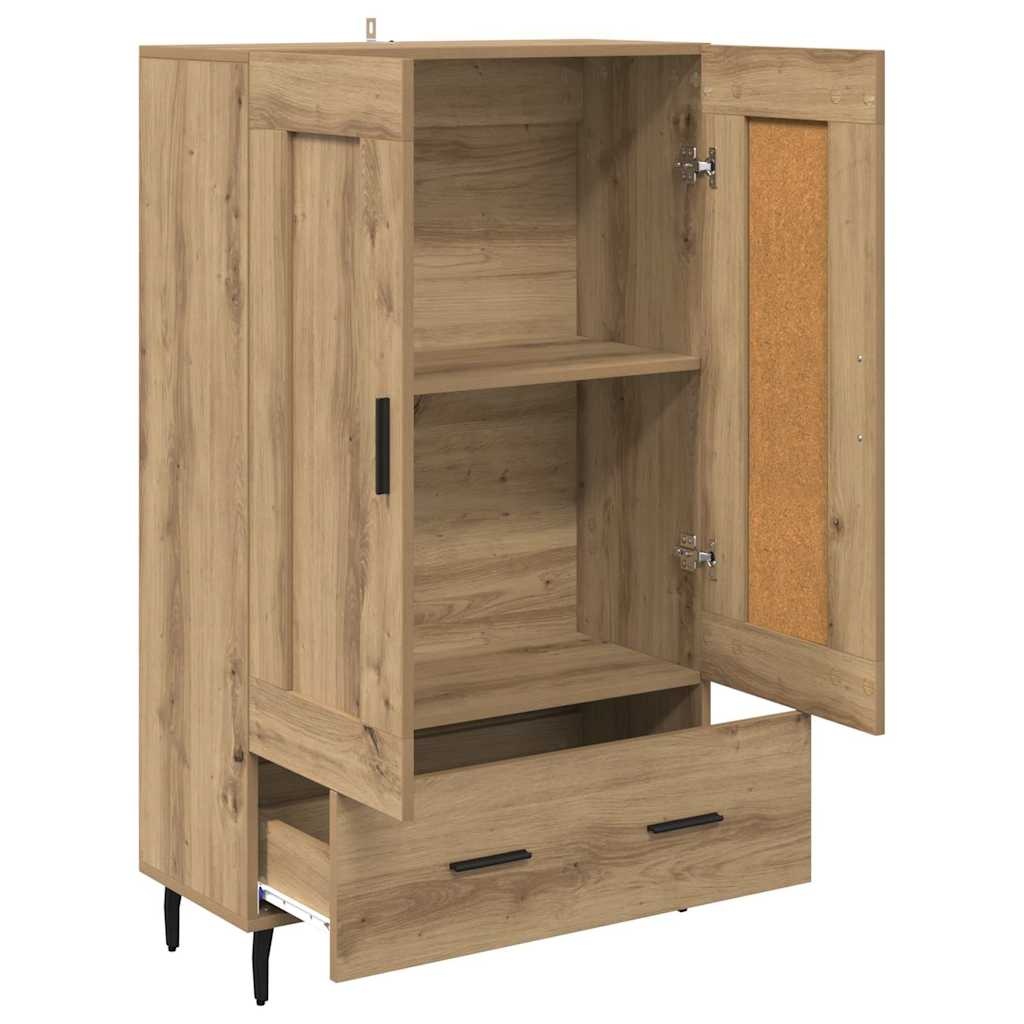 VidaXL Highboard Artisan Eiken 69,5 x 31 x 115 cm Bewerkt hout