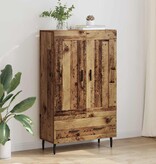 VidaXL Highboard met lade Oud Hout 69,5 x 31 x 115 cm Bewerkt hout