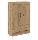 VidaXL Highboard Artisan Eiken 69,5 x 31 x 115 cm Bewerkt hout