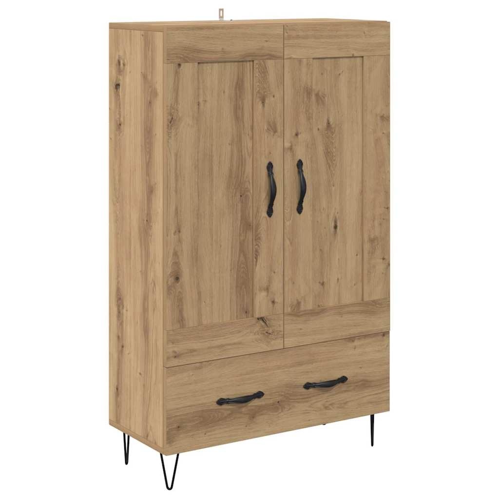 VidaXL Highboard Artisan Eiken 69,5 x 31 x 115 cm Bewerkt hout