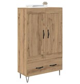 VidaXL Highboard Artisan Eiken 69,5 x 31 x 115 cm Bewerkt hout