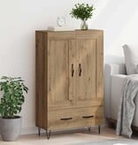VidaXL Highboard Artisan Eiken 69,5 x 31 x 115 cm Bewerkt hout