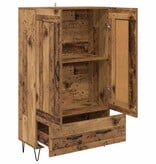 VidaXL Highboard met lade Oud Hout 69,5 x 31 x 115 cm Bewerkt hout