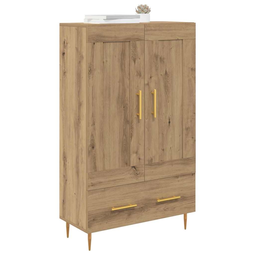 VidaXL Highboard Artisan Eiken 69,5 x 31 x 115 cm Bewerkt hout