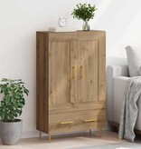 VidaXL Highboard Artisan Eiken 69,5 x 31 x 115 cm Bewerkt hout