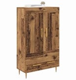 VidaXL Highboard met lade Oud Hout 69,5 x 31 x 115 cm Bewerkt hout