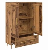 VidaXL Highboard met lade Oud Hout 69,5 x 31 x 115 cm Bewerkt hout