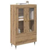 VidaXL Highboard Artisan Eiken 69,5 x 31 x 115 cm Bewerkt hout