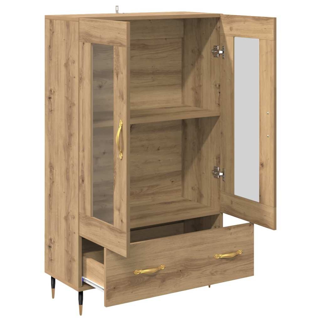 VidaXL Highboard Artisan Eiken 69,5 x 31 x 115 cm Bewerkt hout